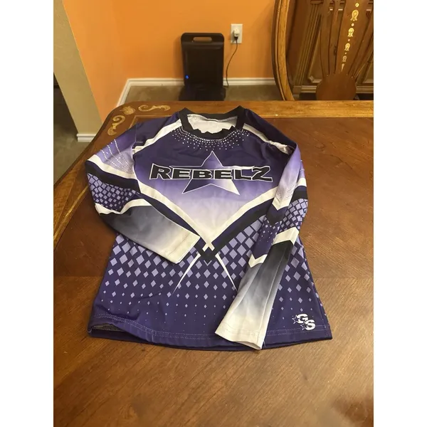 Rebels Glitter Stars A Cheerleading Jersey Size AXS - Image 4