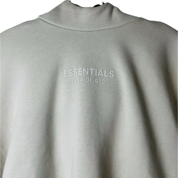 Fear of God Essentials Hoodie Sweatshirt Silver Cloud Relaxed Fir Casual - Image 3