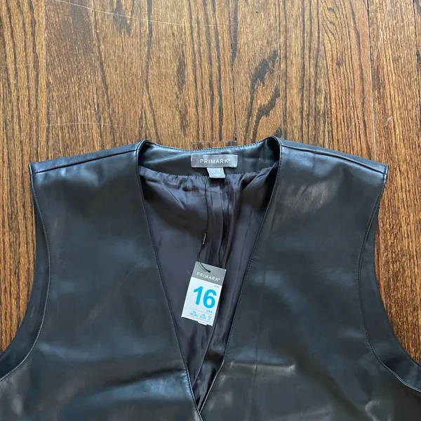 Primark Faux Leather Vest - Image 2