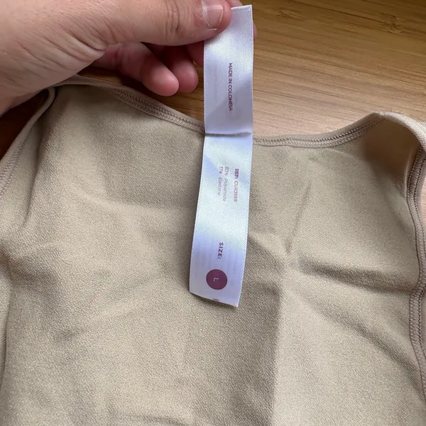Shapermint Curveez Large Nude Seamless Tank Top Essential Open Bust Compression Tan - Image 7