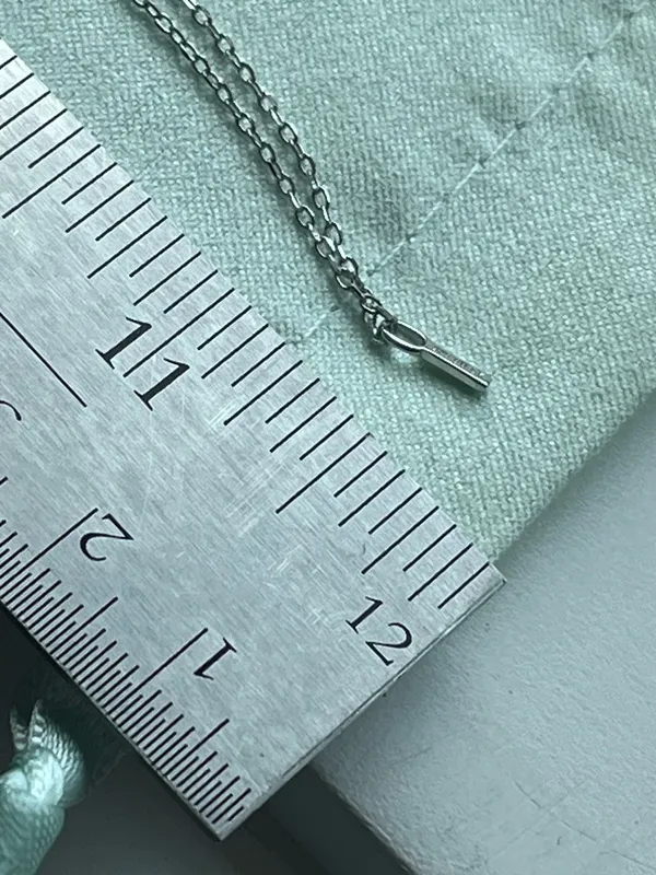 Anthropologie Sterling Silver initial I necklace - Image 4