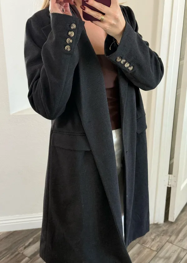 Lulus dark grey coat - Image 6