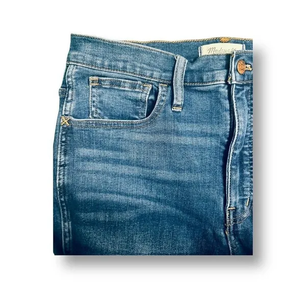 Madewell 10"‎ High Rise Roadtripper 30 Skinny Jeans Dark Wash Stretch Blue Denim - Image 9