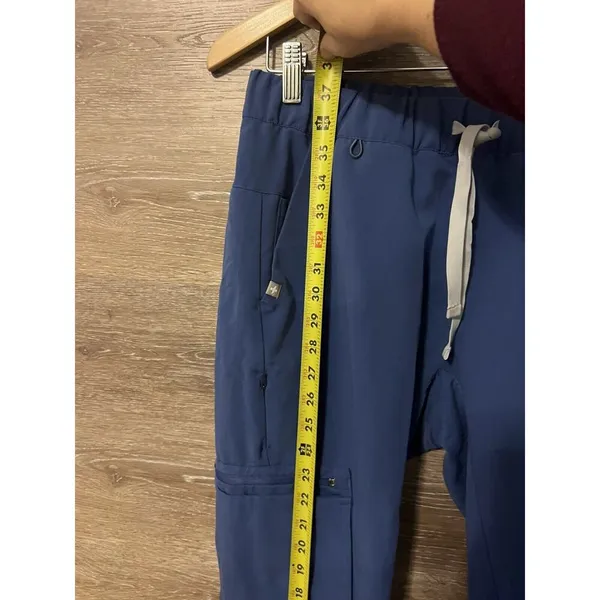 FIGS Women Technical Collection Scrub Blue Pants Size Small Pockets Medical - Image 7