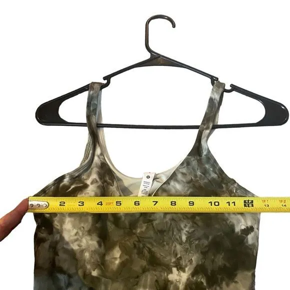 Lululemon Women’s 6 Align Tank‎ Top Diamond Dye Light Sage Army Green Olive New - Image 6