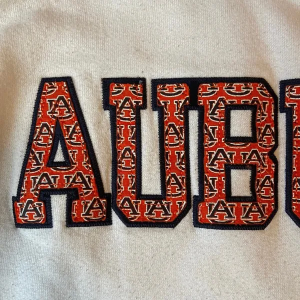 Russell Athletic Auburn White Hoodie Women’s Mediun - Image 3