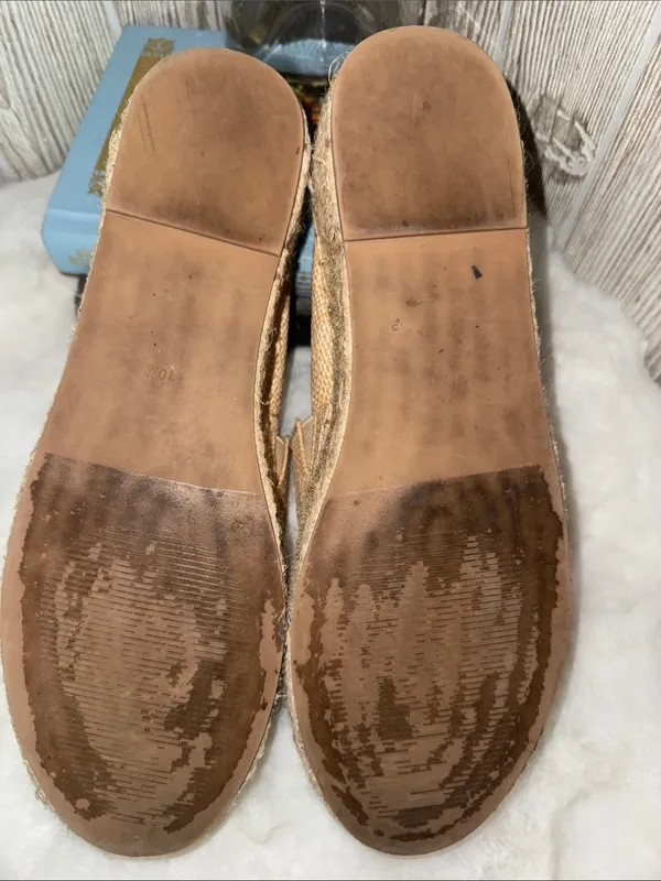 Steve Madden Tan Raffia Slip-On Espadrilles - Image 8