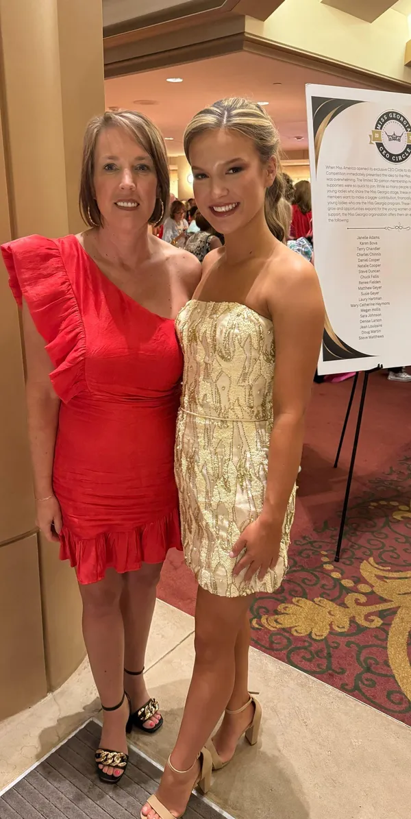 Gold Sherri Hill Cocktail Dress - Image 2