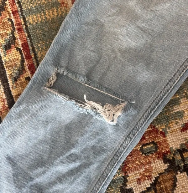 Abercrombie & Fitch Curve Love Ultra High Rise The Ankle Straight Jeans - Image 11