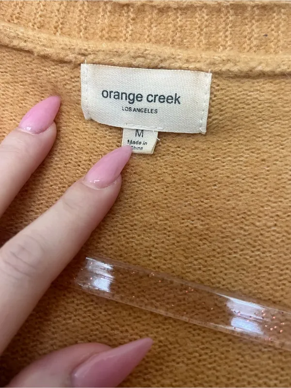 orange creek Embroidered Mustard Open-Front Cardigan embroidered Floral - Image 4