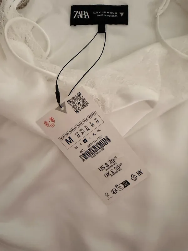 White Lace NWT Zara Bodysuit - Image 4