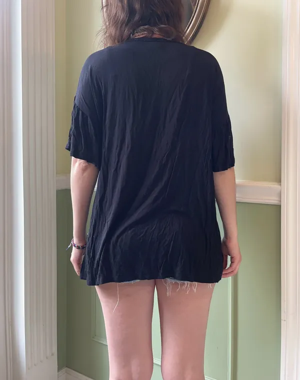 MTS V neck black top - Image 2