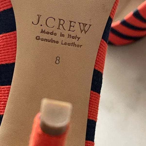 J Crew Collection bow pumps in stripe - Image 10
