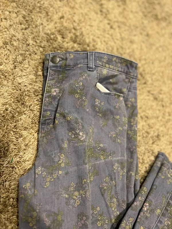Floral denim jeans - Image 3