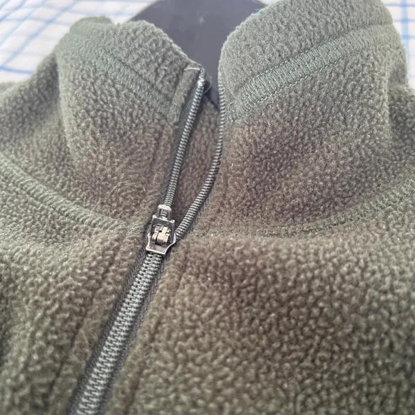 REI Vintage Green Fleece Quarter Zip - Image 3