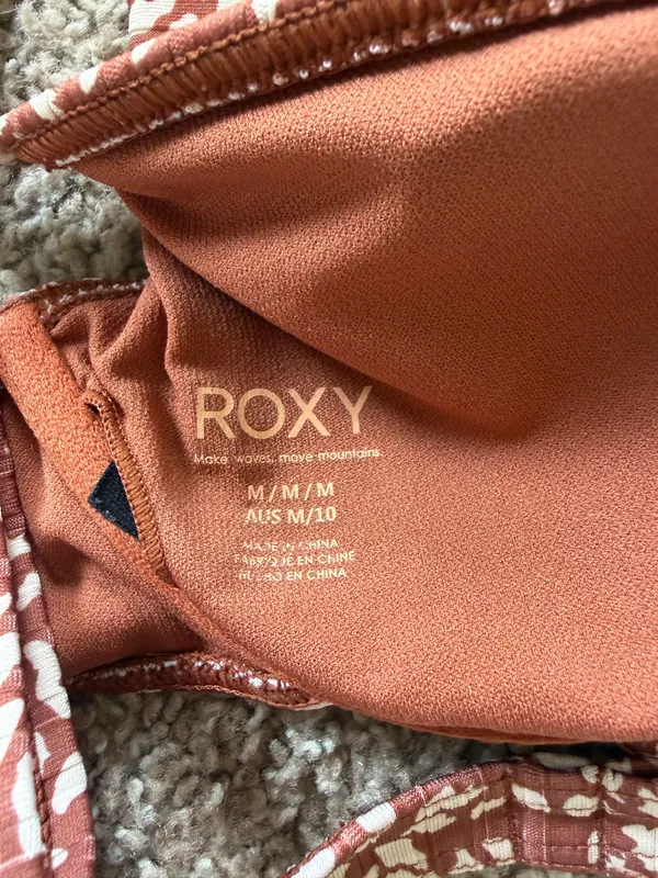 Roxy Rustic Brown Spotted Bikini Set - Image 5