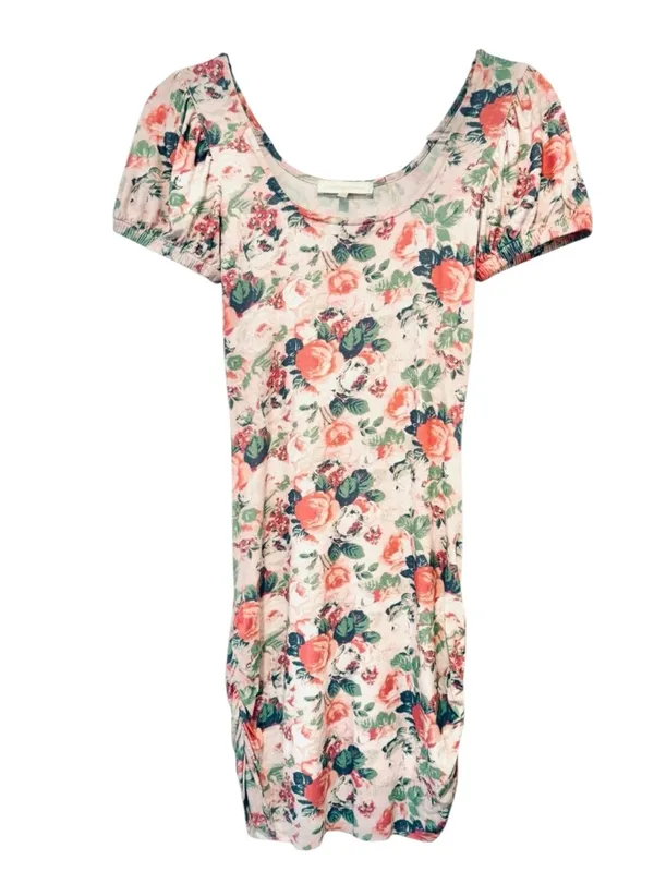 LoveShackFancy Dalary Veiled Kiss Mini Dress Floral Ruched Puff Sleeve Small - Image 3