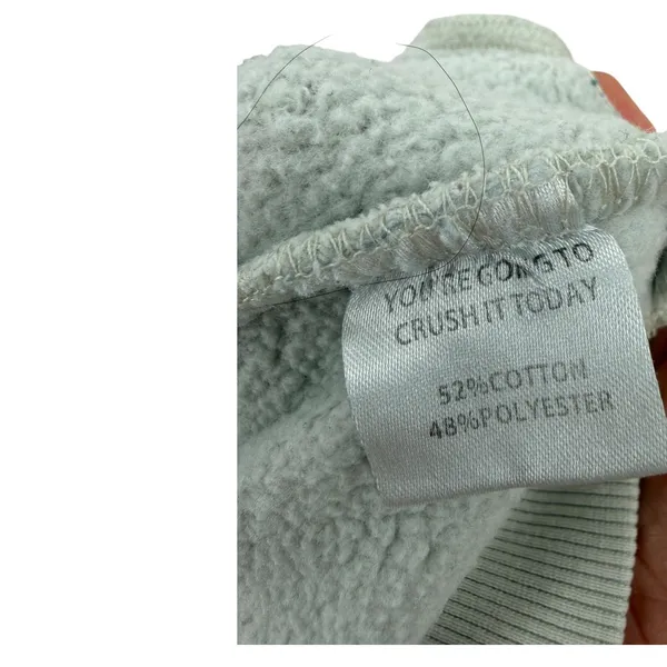Yellow The Label Busy Watering My Own Grass Embroidered Sweatshirt Cream Large - Image 7