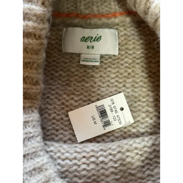 NWT Aerie Knit French Bulldog Sweater Women Size Medium Stretch Soft Fall Comfy - Image 10