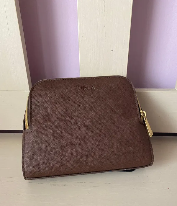 Furla NWOT brown clutch - Image 2