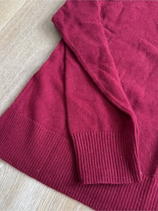 J. Crew Women’s Deep Red Crewneck Sweater - Image 2