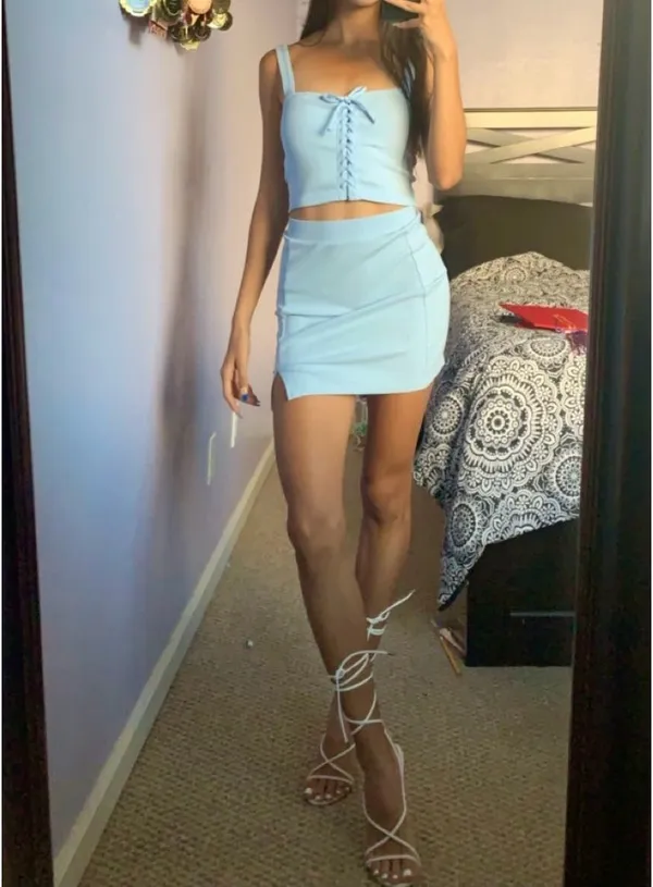 Forever 21 Two-Piece Blue Set - Image 4