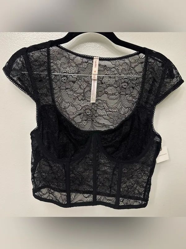 NWT Anthropologie LyreBird Lace Corset Top | Romantic Feminine Blouse - Image 5