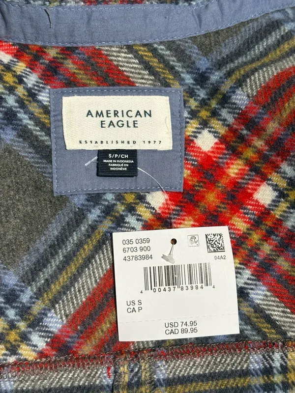 American Eagle Shacket Plaid - Image 3