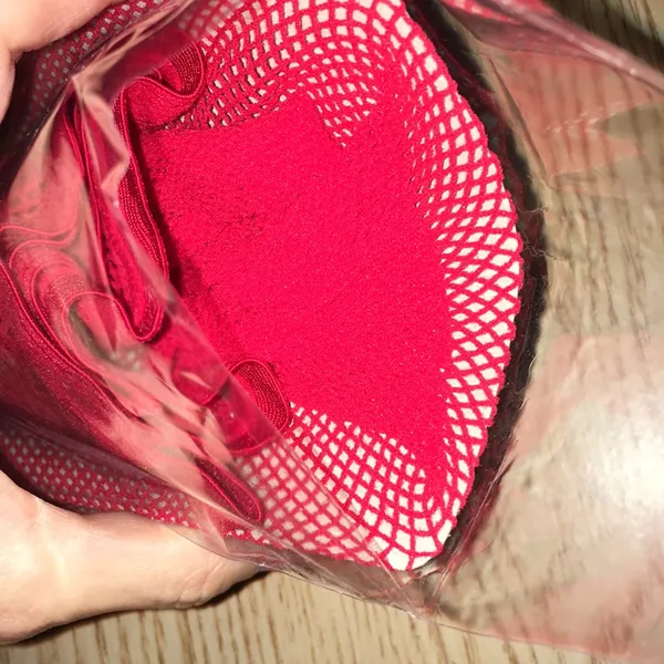 New Sexy Red Fishnet Pantyhose One Size Costume - Image 5