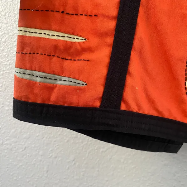 Vintage Handmade Vest Small Embroidered Patchwork Arty Bohemian Boho Retro - Image 6