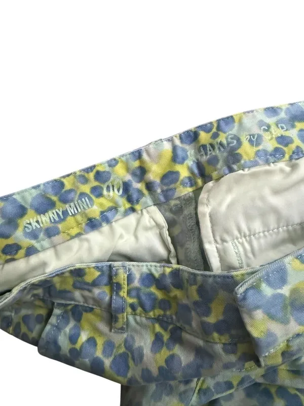 GAP Multicolor Print Skinny Mini Pants Size 00 - Image 7