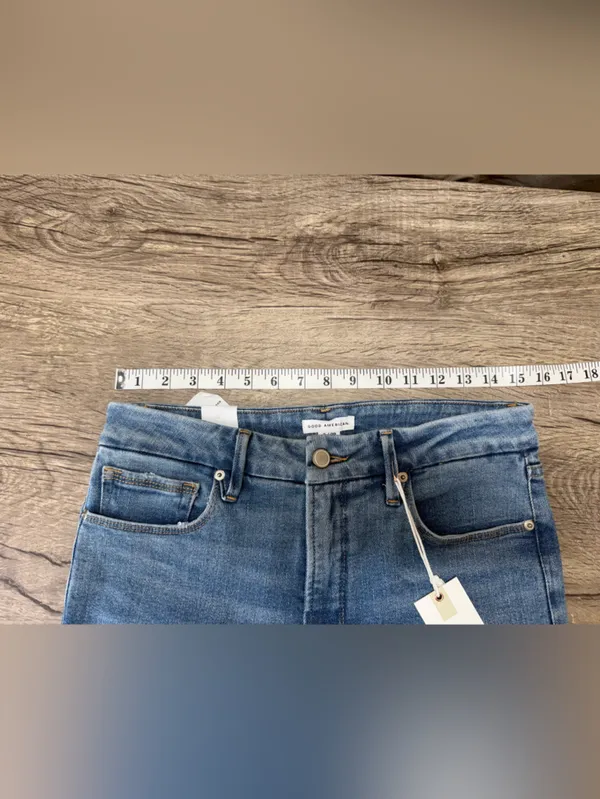 Good American good classic distressed‎ jeans size 29 nwt - Image 4