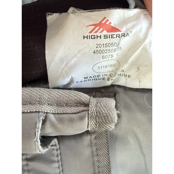 HIGH SIERRA Unisex Tactic Backpack 17” Laptop Pocket Gray Red Outdoor Travel Bag - Image 14