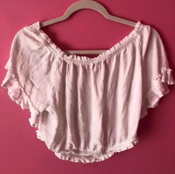 Crop Top White Size L - Image 2