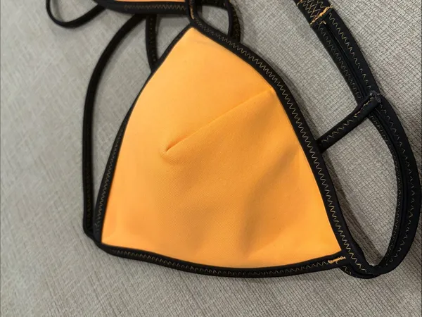 Orange Triangl Bikini Top and Bag FLAW - Image 6