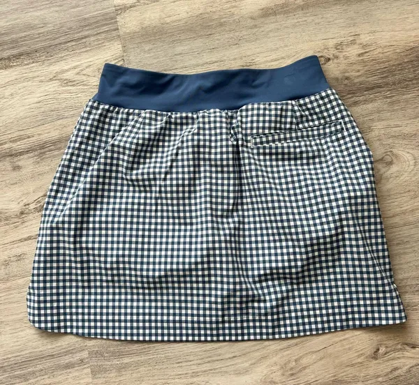 Walter Hagen Blue Gingham Golf Skort Size XS - Image 2