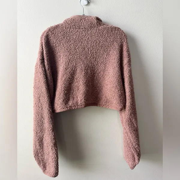 Skims cozy knit cropped sweater - Image 2