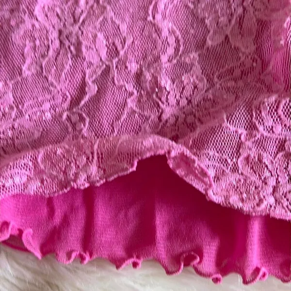 Bisou Bisou Y2K beaded lace tank top - Image 4