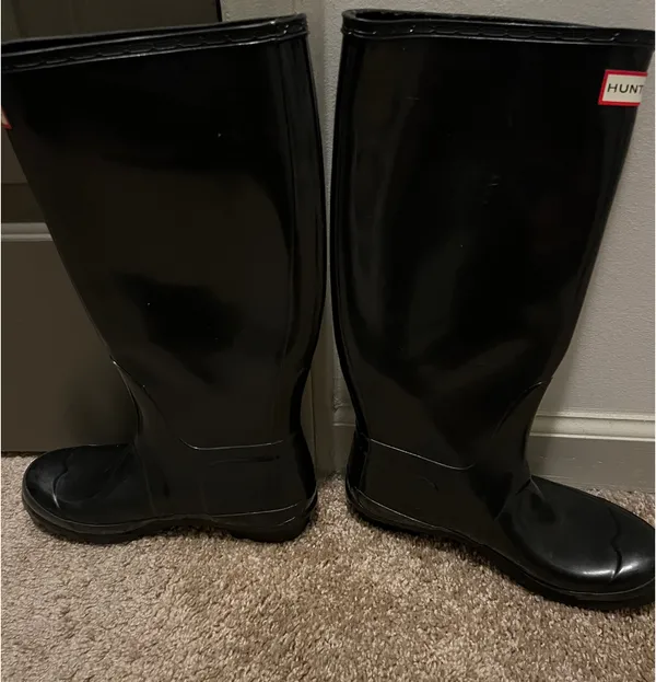 Hunter Rain Boots Tall Original Gloss Black - Image 2