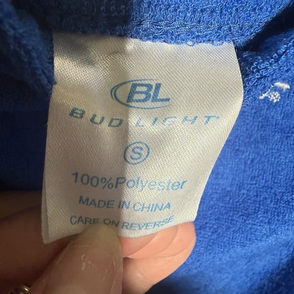 Bud Light Promotional Strapless Royal Blue Romper Size Small Women's One Piece - Image 4