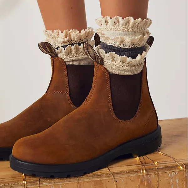 NWT Free People Beloved Waffle Knit Ankle Socks Gray Grey 1 Pair - Image 4