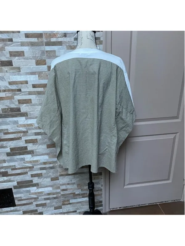 zara women white cotton tunic t-shirt London Sz L - Image 9