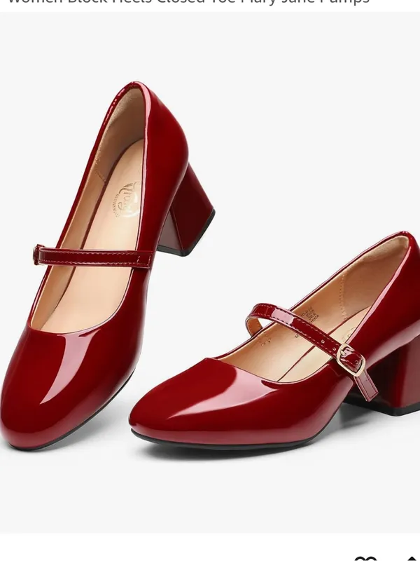 NIB Classic Mary Jane Block Heel Pumps - Image 2