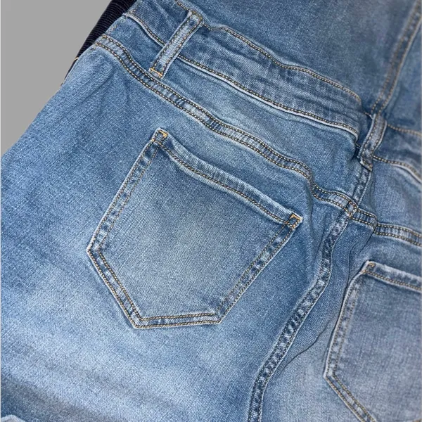 Indigo Blue Size Medium Blue Maternity Light Wash Denim Apparel - Image 5