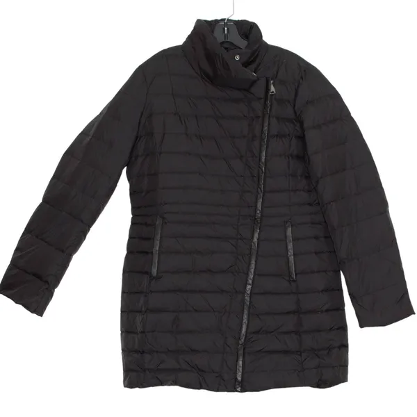 Via Spiga Coat Puffer Down Quilted Minimalist Streetwear Gorpcore‎ Black Large - Image 2