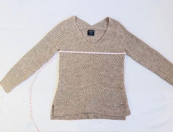Abercrombie V-Neck Knitted Sweater in Rib - Pink/Grey Marl - M - Image 14