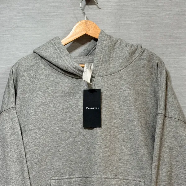 Fabletics Womens Go-To Hoodie Light Grey Heather Oversized XXL/1X LS2357069-3813 - Image 3