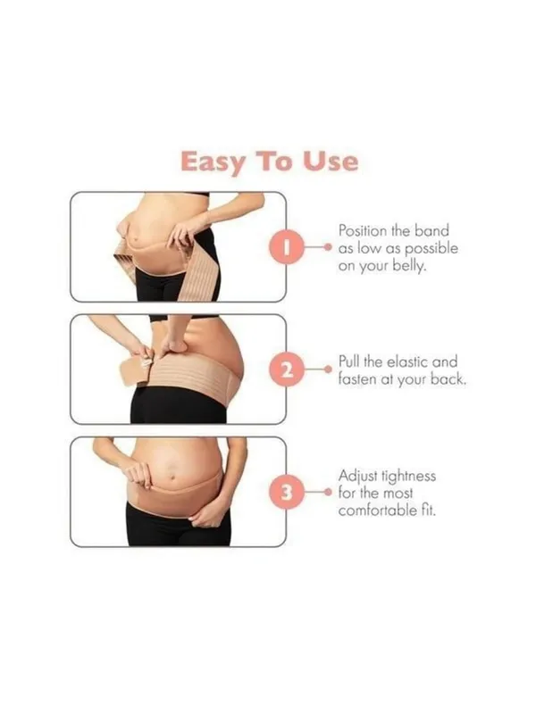 NEW Maternity Belly Band Pregnancy Abdomen Back Support Fits Up to 50" - Image 7