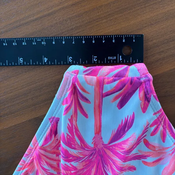 Shade & Shore One Piece Swimsuit L Pink Purple Palm Tree Beachy Tropical Whimsy - Image 6