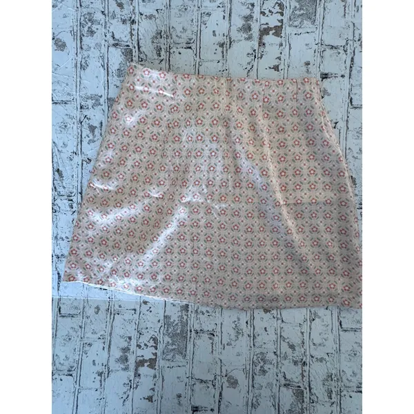 Hollister High-Rise Floral Mini‎ Skirt Pink Peach Sage XS NWT 343-200-1749-608 - Image 2